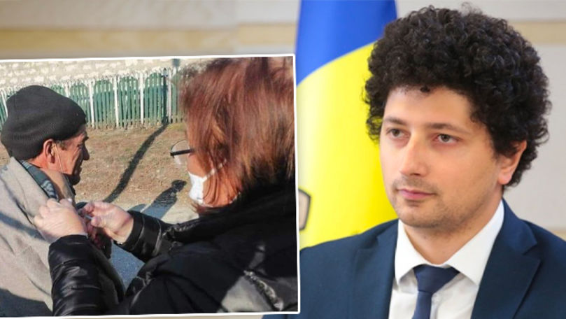 Депутат PAS Раду Мариан удалил из сети фото с мужчиной, вакцинированным "на обочине". Коллаж Point.md.