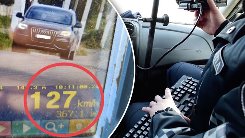 Un șofer, surprins cu o viteză de 127 km/h la Comrat: Amenda luată