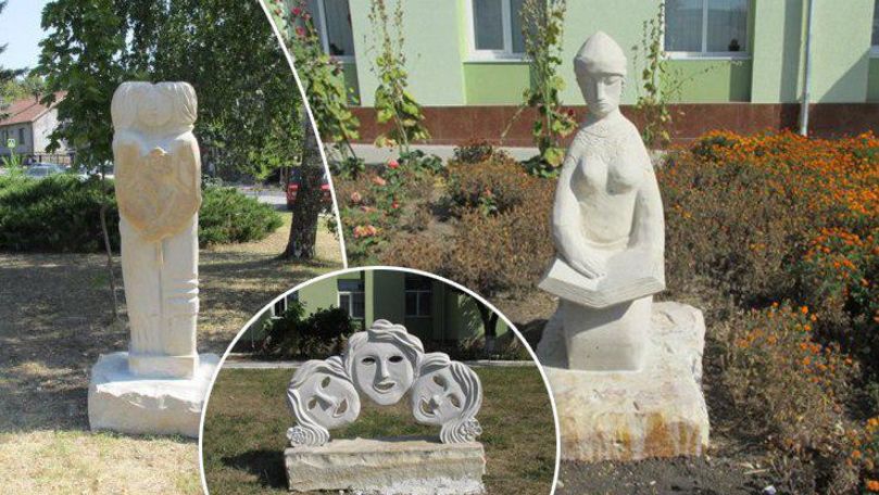 Replici ale sculpturilor lui Dumitru Scvorţov-Russu, aduse la Călăraşi