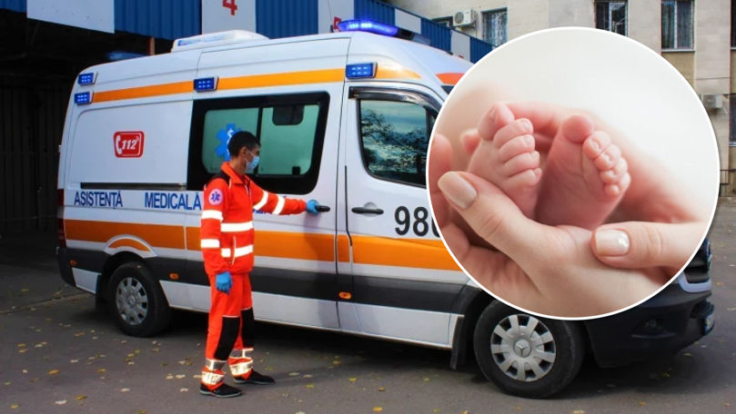 Șoldănești: O femeie a născut în ambulanță. Starea lăuzei și a micuțului