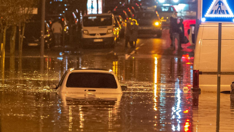 Portugalia este inundată de ploile puternice: Străzile au ajuns sub apă
