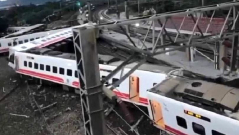 Momentul accidentului în Taiwan, surprins de camerele de supraveghere