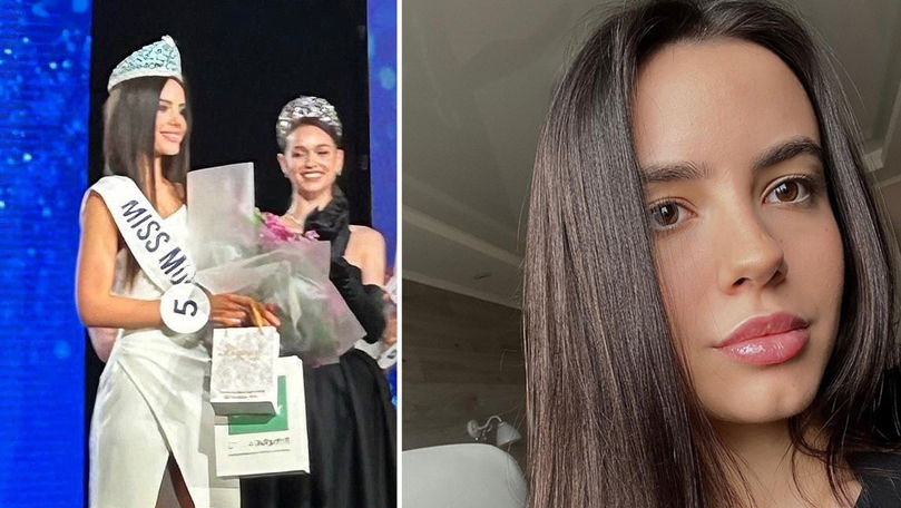 Диана Спотаренко из Комрата стала обладательницей титула "Мисс Молдова-2023". Коллаж Point.md.