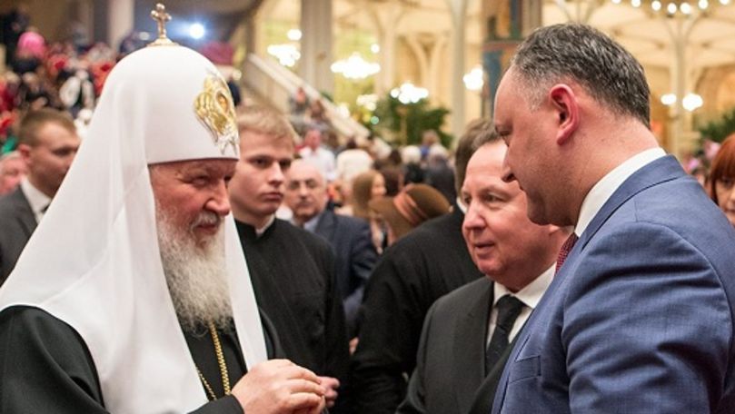 Dodon: Vizita Patriarhului Kiril în Moldova va avea loc în curând