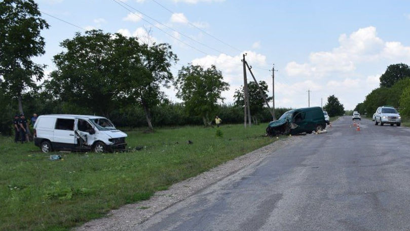 Accidentul de la Briceni: Impactul a fost surprins de o cameră de bord