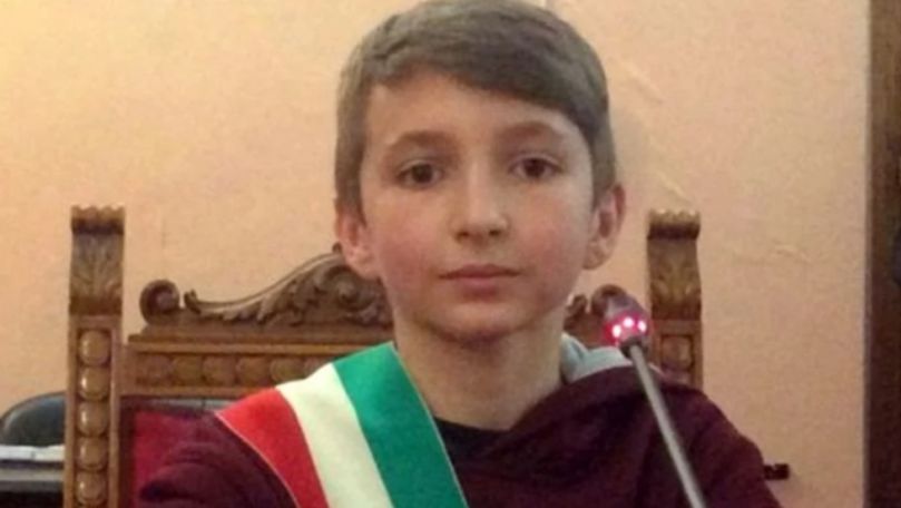 Un băiat de 12 ani a devenit primar junior al unei localități din Italia