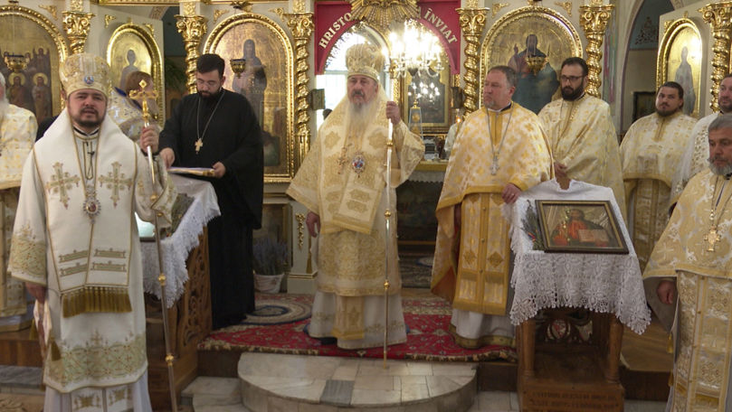 O liturghie în cinstea Sfântului Alexandru Baltaga, oficiată la Călărași