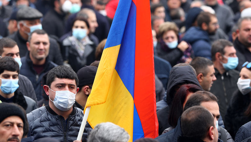 В Ереване прошла акция протеста против Пашиняна.