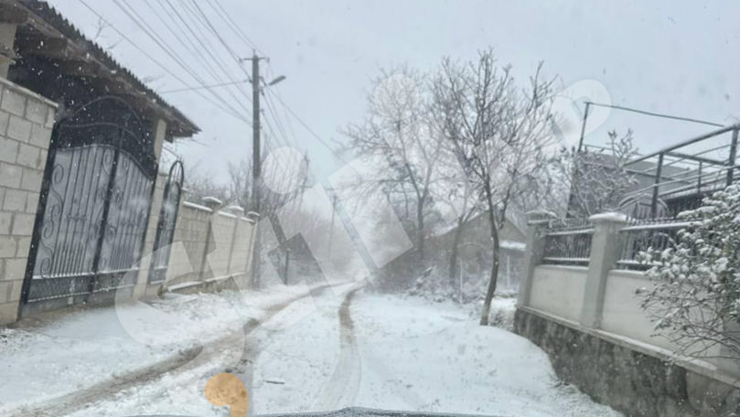 Ninge în mai multe regiuni ale Republicii Moldova