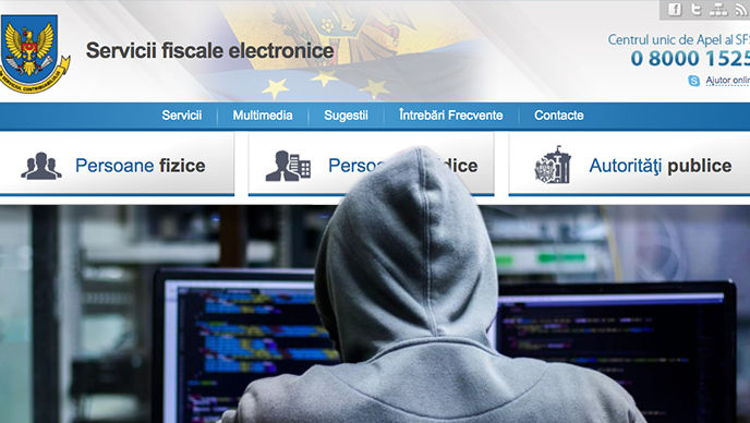 Pagina Serviciilor Fiscale de Stat, atacată de hackerii ruși