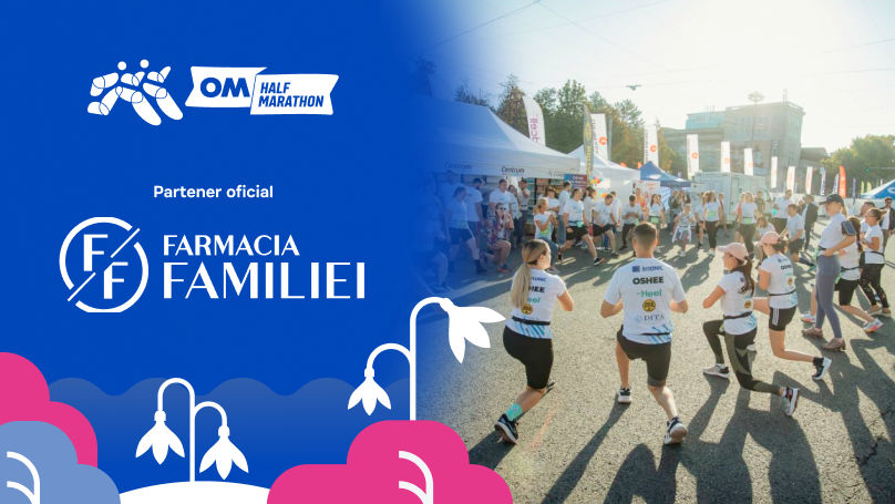 Sănătatea prinde viteză cu Farmacia Familiei la OM Half Marathon 2026 Ⓟ