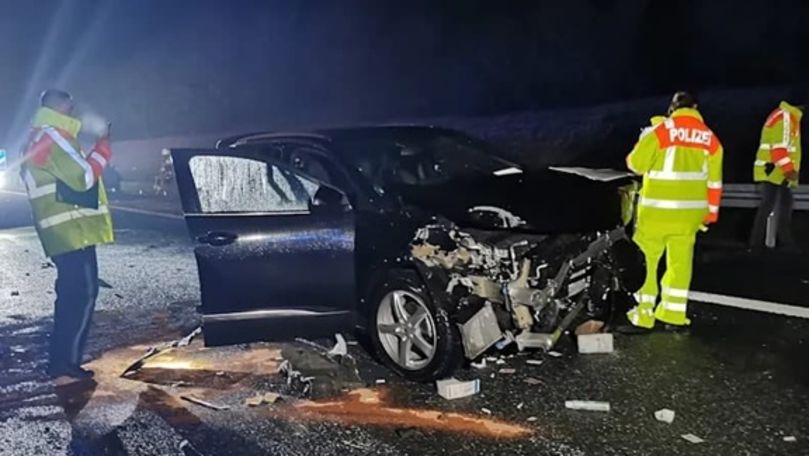 Ploaie de gheaţă în Germania: 50 automobile s-au ciocnit. Sunt răniți