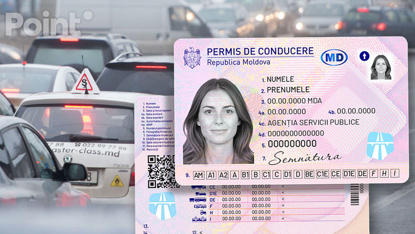 Молдова вводит новые цифровые водительские права с QR-кодом и медицинскими данными.