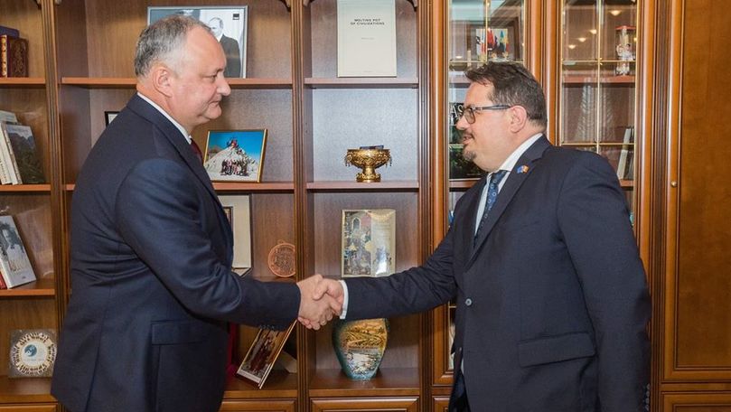 Și ambasadorul UE, Peter Michalko, a avut o întrevedere cu Igor Dodon