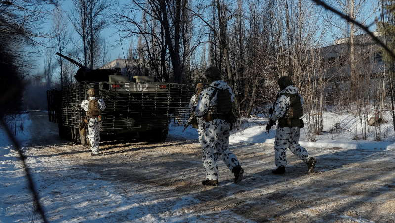 Lupte la Cernobîl, în apropierea depozitului cu deşeuri nucleare