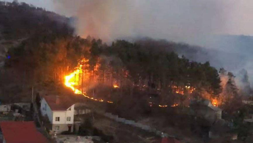 Alertă 112: Incendiu de vegetație în parcul Valea Morilor din Chișinău