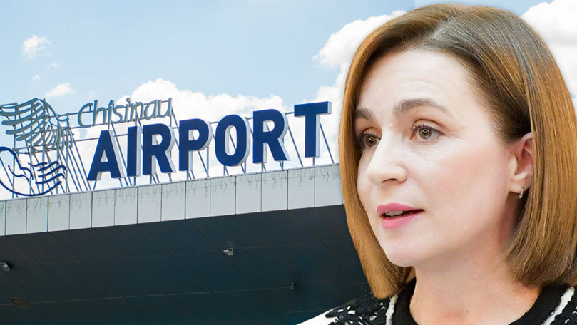 Санду: Возвращение аэропорта государству - результат борьбы с коррупцией. Коллаж: Point.md