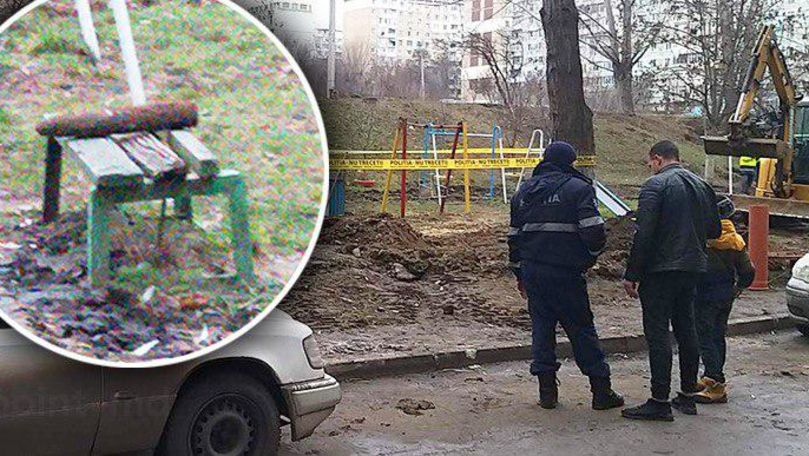 На улице Милеску Спэтару 13 был обнаружен снаряд времен Второй мировой войны. Фото: Point.md.