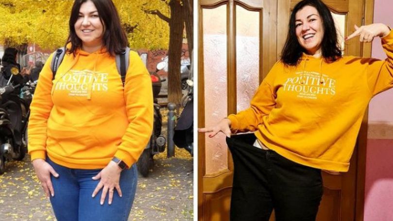 Transformare incredibilă: Cum o femeie din Capitală a dat jos 42 kg