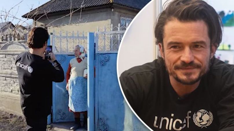 Orlando Bloom, în vizită la Floreni: A mâncat harbuz murat și a băut vin