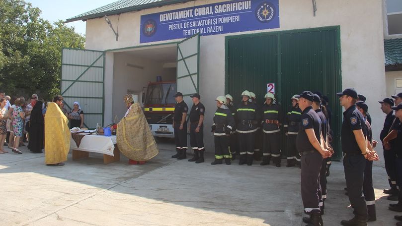 Un nou post de pompieri voluntari, inaugurat în raionul Ialoveni