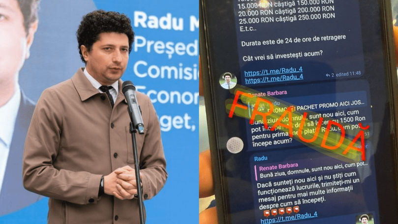 Мошенники выманивают деньги в Telegram от имени депутата Раду Мариана.