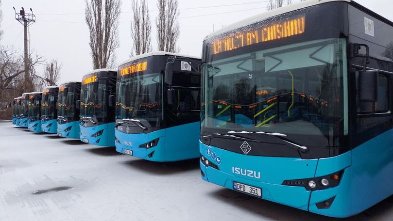 Chișinăul, mai bogat: Câte autobuze au fost achiziționate în anul 2021