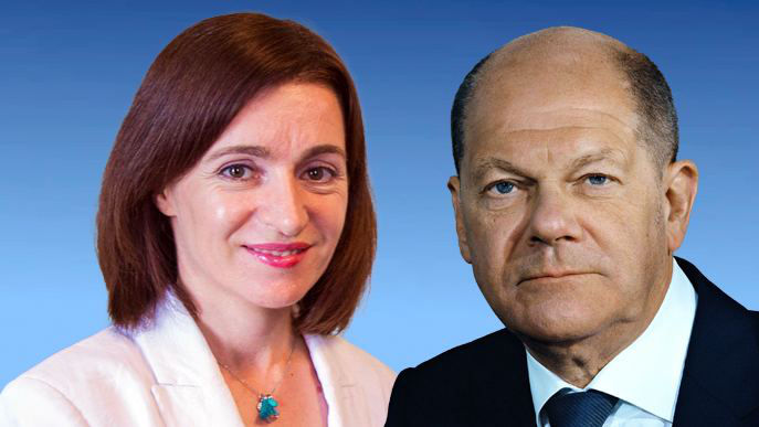 Maia Sandu a discutat cu Olaf Scholz și alți oficiali europeni