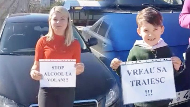 Nu alcoolului la volan: Localnicii din Sociteni au organizat un flashmob