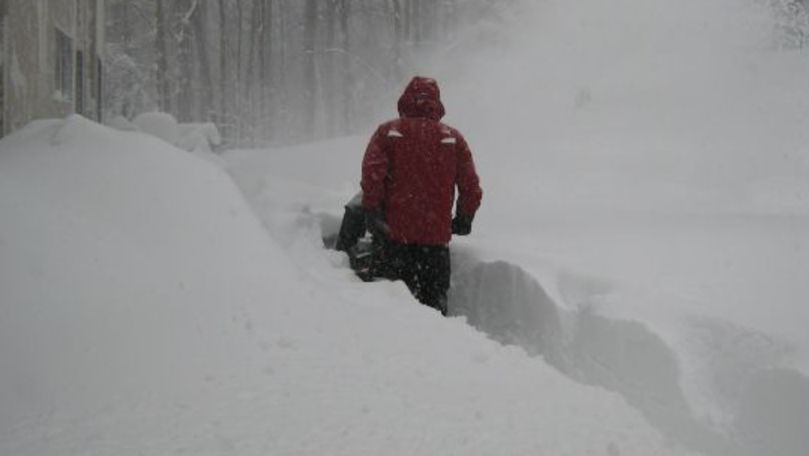 Recorduri de ianuarie: Stratul de zăpadă are până la 40 cm pe alocuri