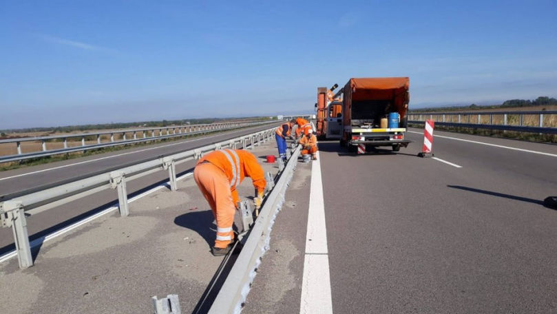 Lucrările de la Autostrada Moldovei, întrerupte sâmbătă, reluate luni