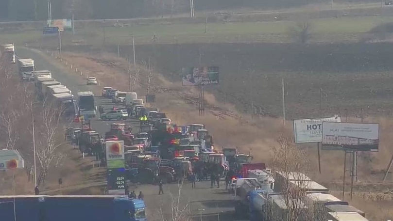 Protest cu tractoare la vama Leușeni: Circulația, deblocată