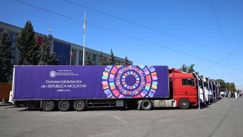 Cărți pentru R. Moldova: România a donat încă 80.000 de volume