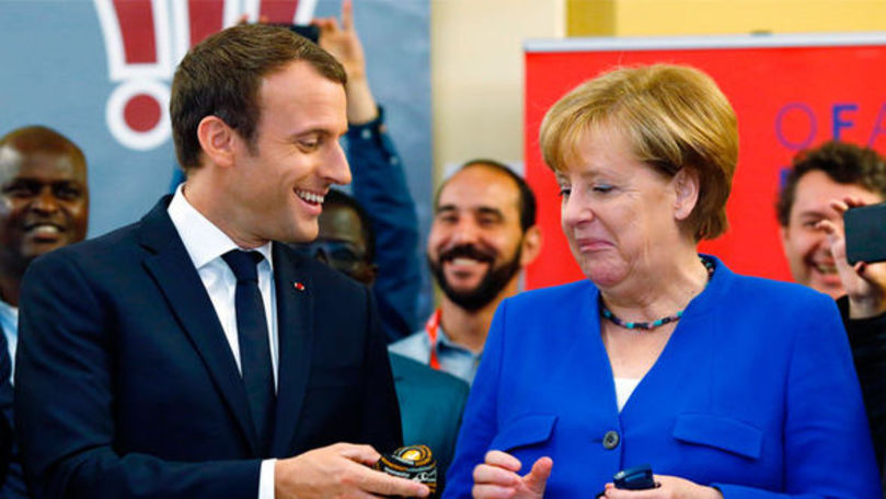Angela Merkel recunoaşte că are o relaţie conflictuală cu Macron