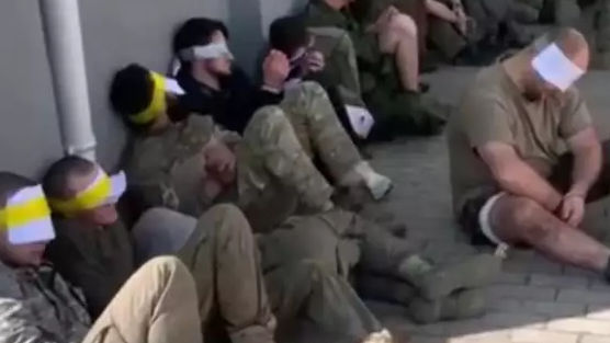 Soldați ceceni din trupele speciale, capturați de ucraineni în Rusia