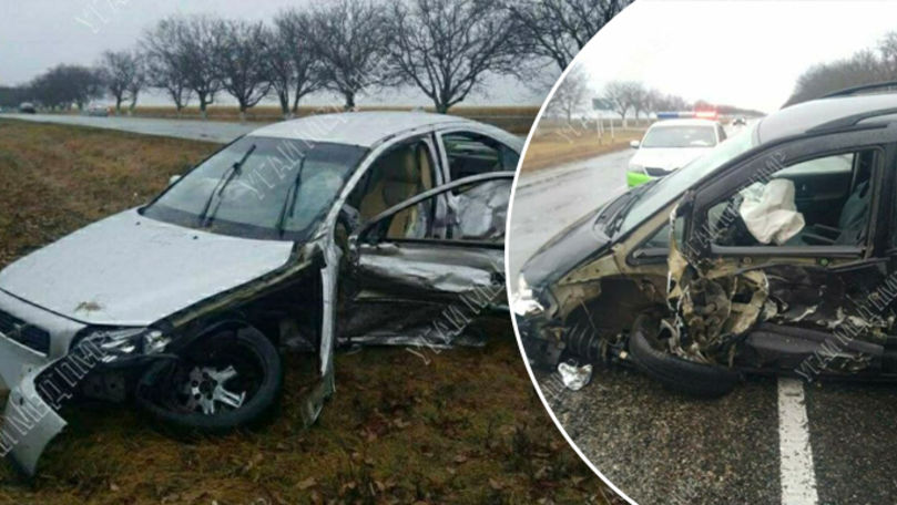 Accident la Grigoriopol: O șoferiță, la spital după o depășire riscantă