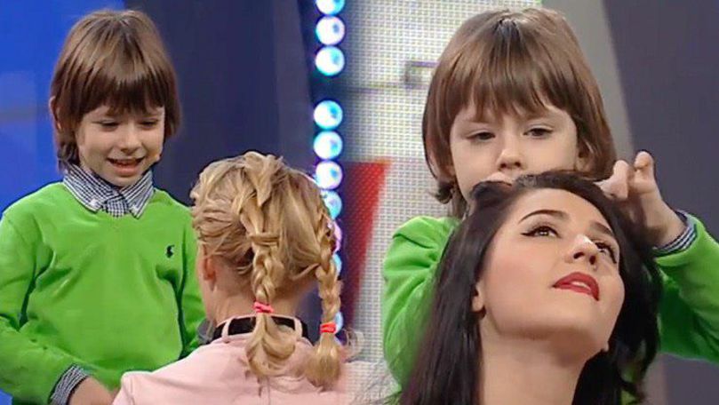 Stilist în vârstă de 5 ani din Moldova, la un show din Ucraina