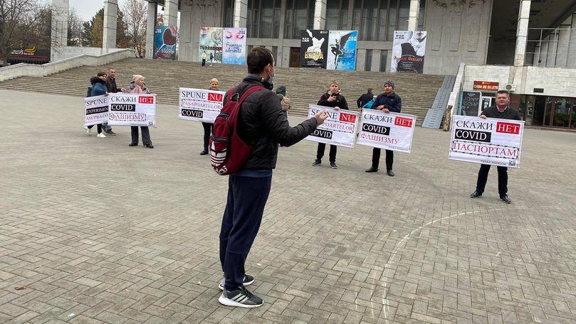Protest anti-COVID în Capitală: Spune nu experimentelor asupa copiilor