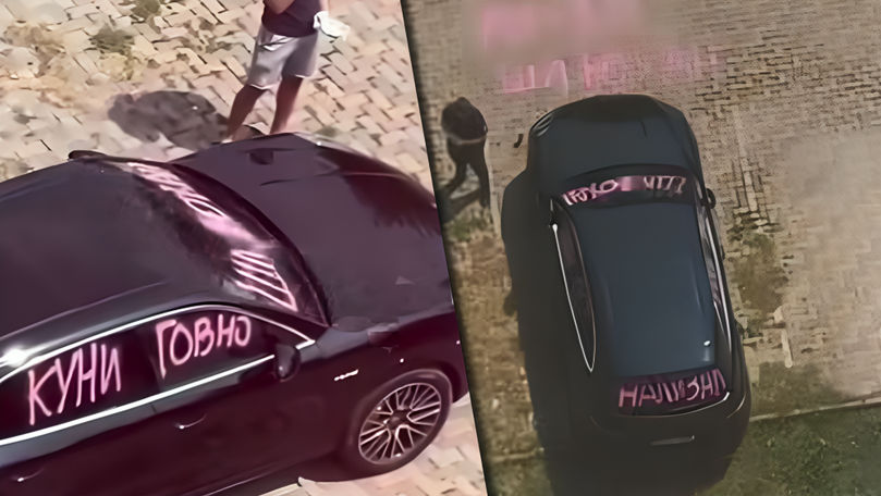 Șocul unui șofer: S-a trezit cu mașina plină de inscripții indecente