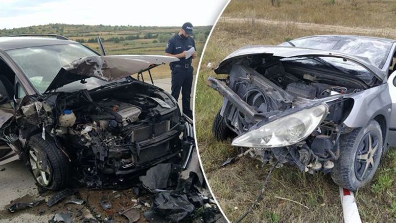 Accident pe traseul Chișinău-Bălți: Un șofer beat a avariat 2 automobile