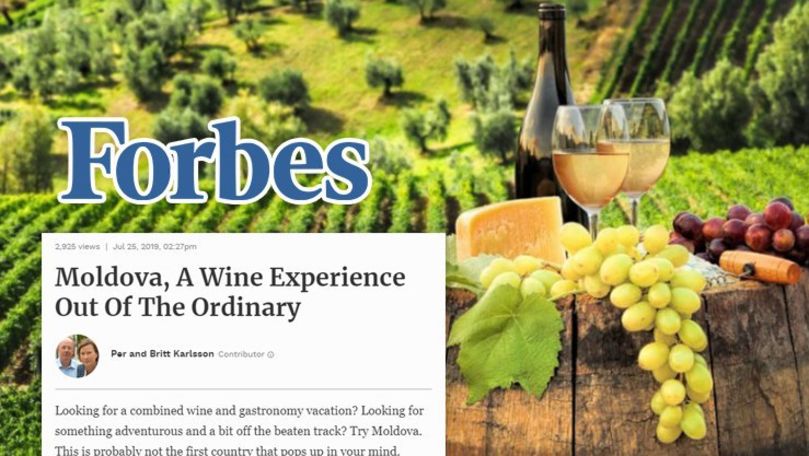 Forbes recomandă Moldova iubitorilor de vin: O experiență extraordinară