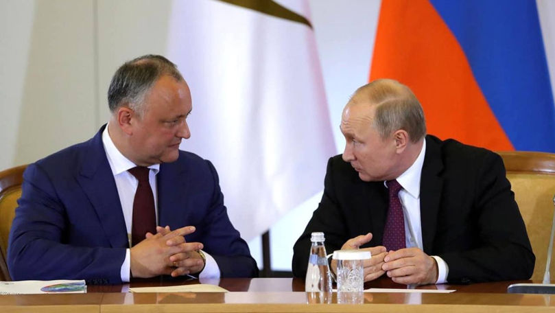 Dodon, mesaj pentru Putin: Poporul prețuiește legăturile cu Rusia