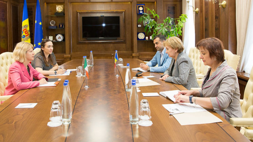 Zinaida Greceanîi s-a întâlnit cu Ambasadorul Italiei în R. Moldova