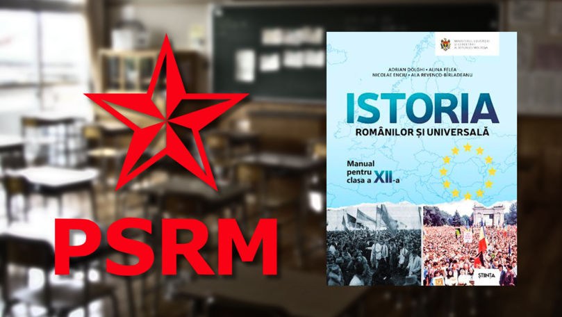 PSRM critică noul manual de Istorie pentru clasa a XII-a