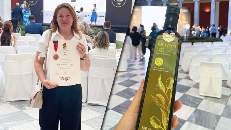Uleiul produs de moldoveanca Diana Dabija, medaliat cu bronz la Atena