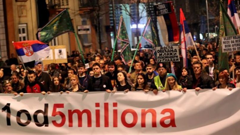 În Serbia continuă protestele față de președintele Aleksandar Vucic