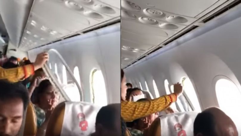 Clipe de coşmar: Fereastra unui avion s-a desprins în timpul zborului