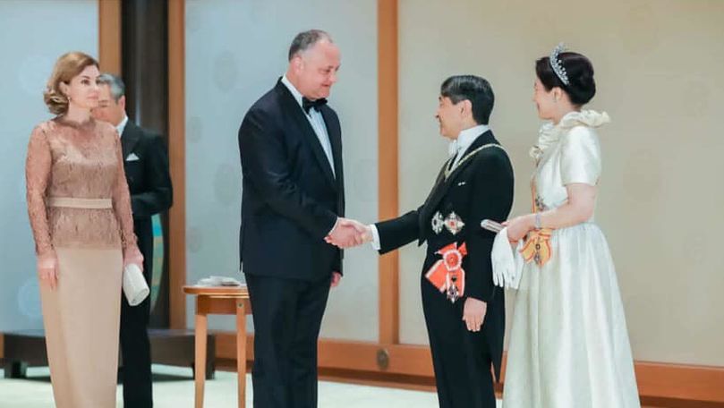 Dodon l-a invitat pe noul împărat al Japoniei să viziteze R. Moldova