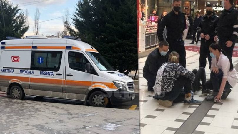 Alertă 112: Un tânăr a căzut în gol într-un mall din Chișinău