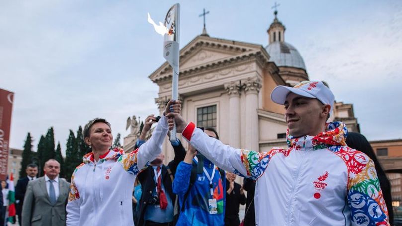 Flacăra Jocurilor Europene de la Minsk, aprinsă la Roma